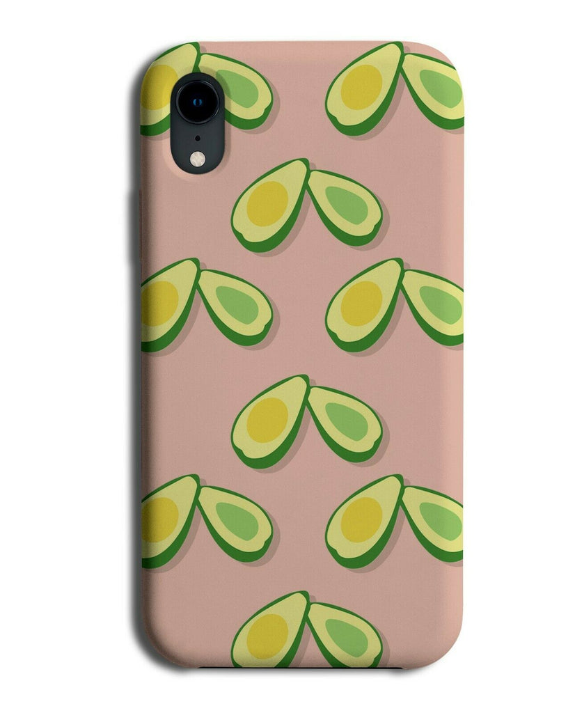 Avocados Print Phone Case Cover Avocado Seed Pip Green and Yellow Peach Pink si4