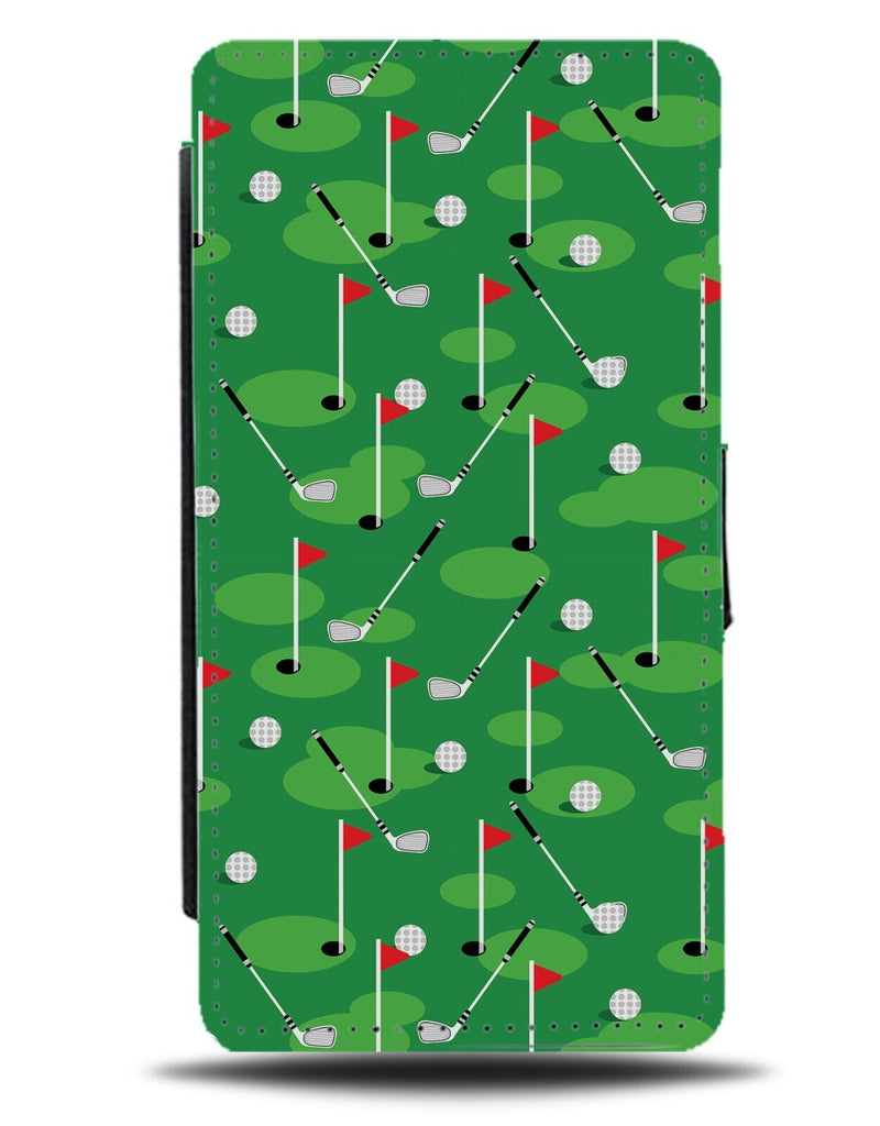Golfcourse Flip Wallet Case Golf Course Crazy Mini Golfer Green Golfs Flag AS36