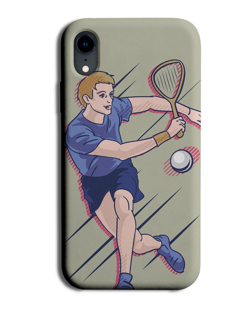 Squash Player Phone Case Cover Racketball Racket Ball Sport Playing Racquet P171