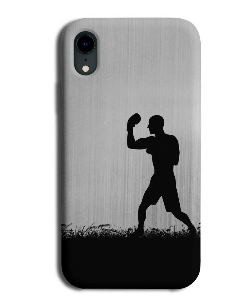 Boxing Phone Case Cover Boxer Gloves Fighter Gift Silver Grey Coloured i691