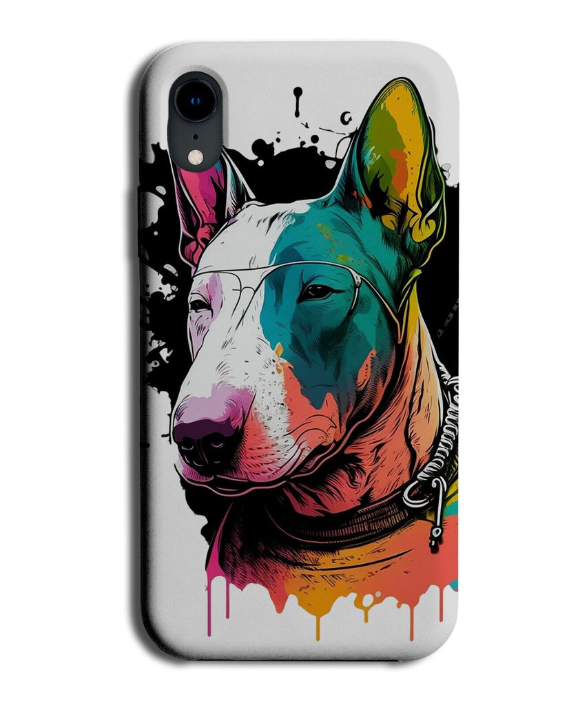 Bull Terrier Art Print Phone Case Cover Terriers Dog Dogs Colourful Artwork AE94