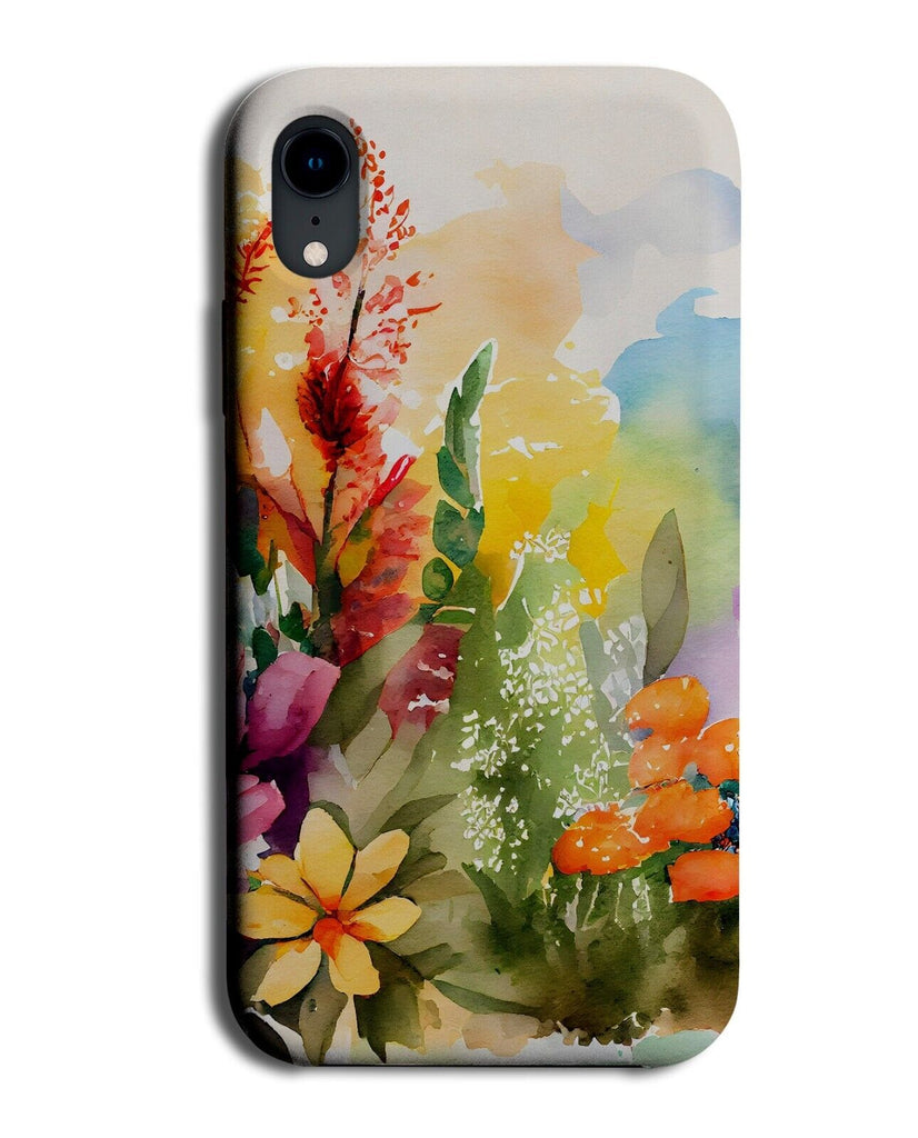 Abstract Watercolour Painting Of Flowers Phone Case Cover Artwork Art Flor Q784C