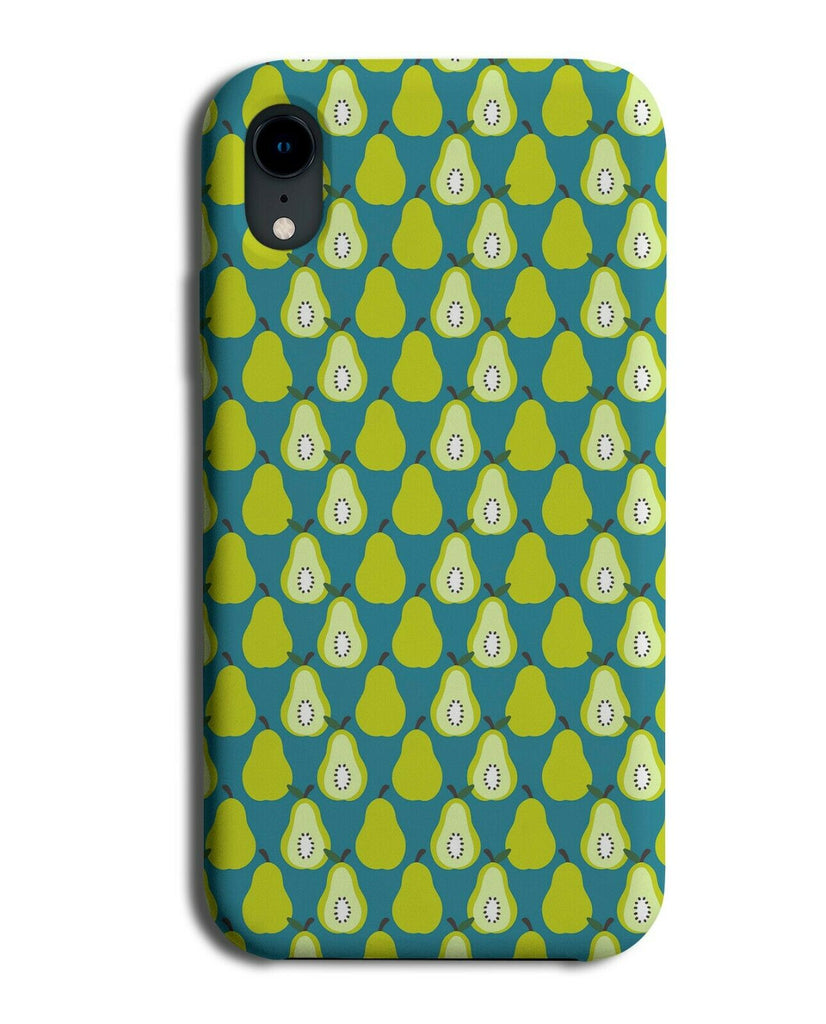 Dark Green Pears Phone Case Cover Pear Fruit Light Green Retro Fruits F078