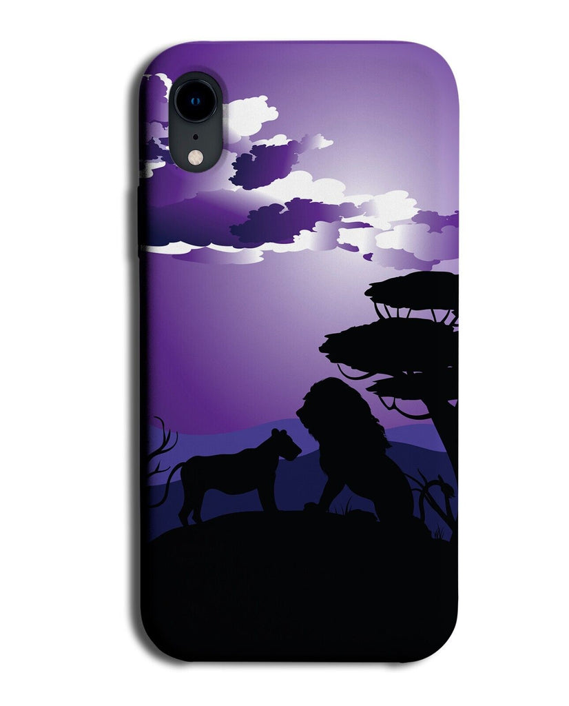 African Skyline Phone Case Cover Wild Nairobi Kenya Wildlife Animals Night AX50