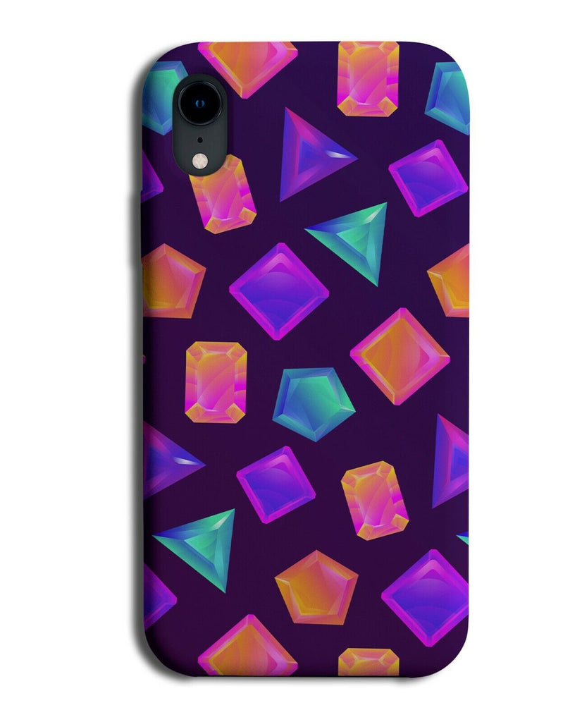 Colourful Crystals Pattern Phone Case Cover Crystal Gem Gems Girls Girly K778