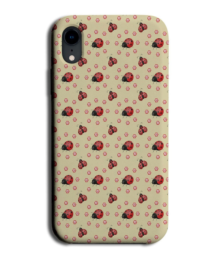 Ladybug Insect Pattern Phone Case Cover Ladybugs Shapes Colours Red Bugs BH51