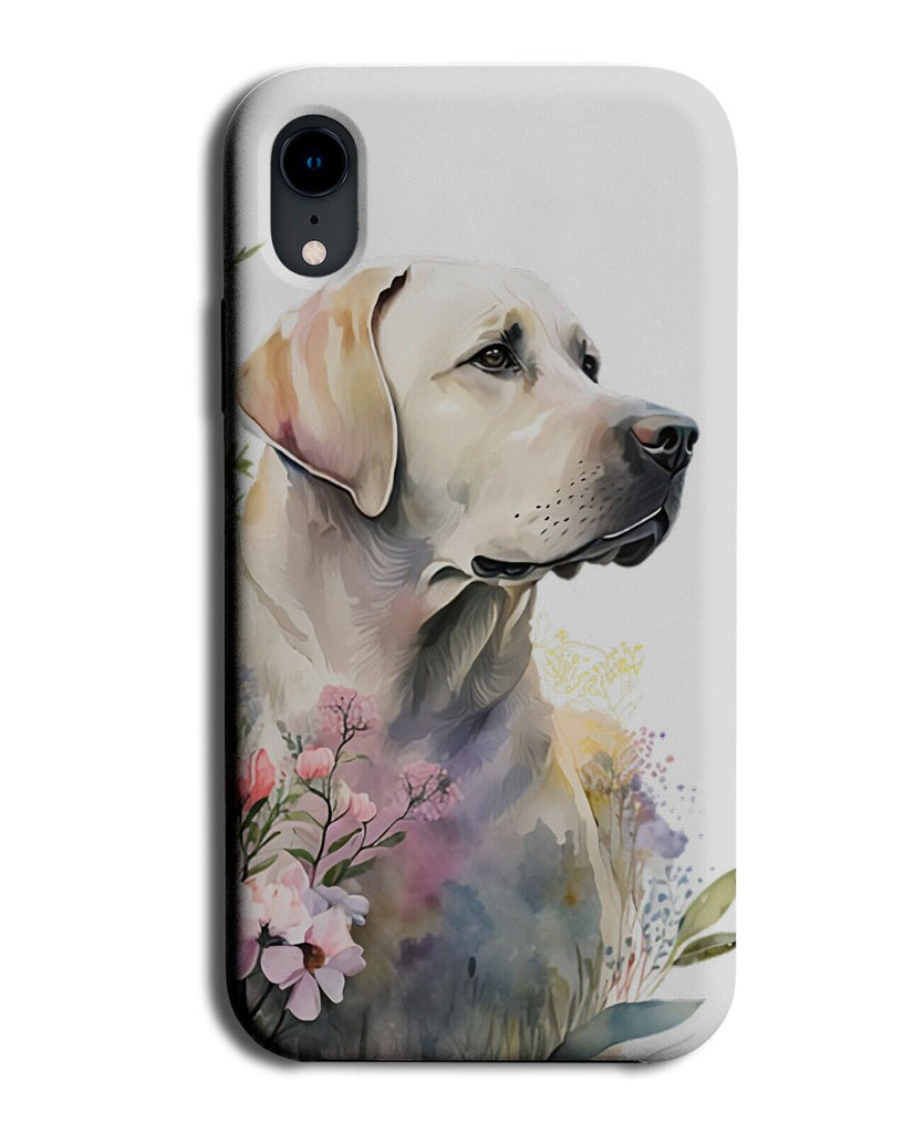 White Labrador Watercolour Painting Phone Case Cover Dog Pet Retriever Bd77