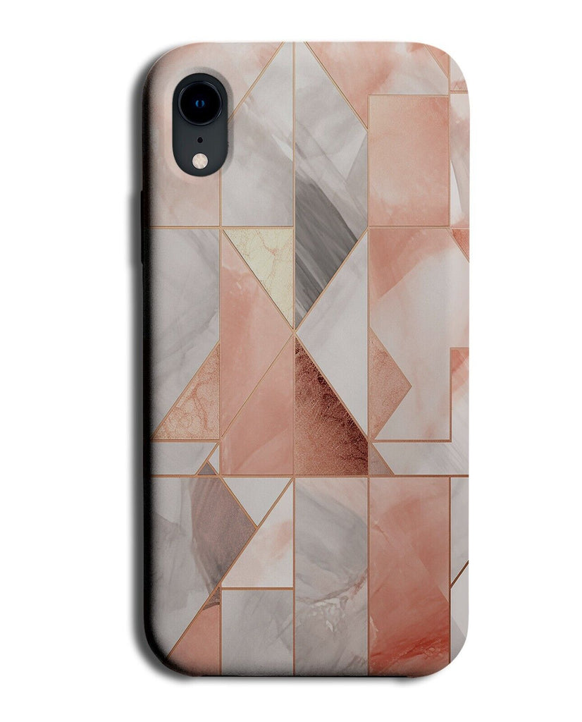 Geometric Rose Gold Style Phone Case Cover Shapes Coloured Colour Girly CE545