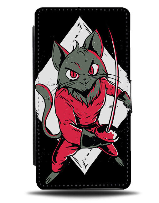 Cat Ninja Cartoon Phone Cover Case Samurai Cats Ninja Costume Pet Funny J110