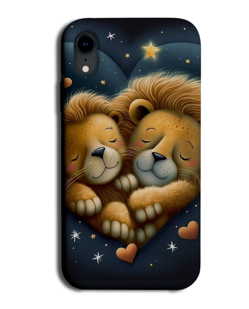 Lions Asleep Phone Case Cover Sleeping Lion Sleep Twins Kids Bedtime Story AW25