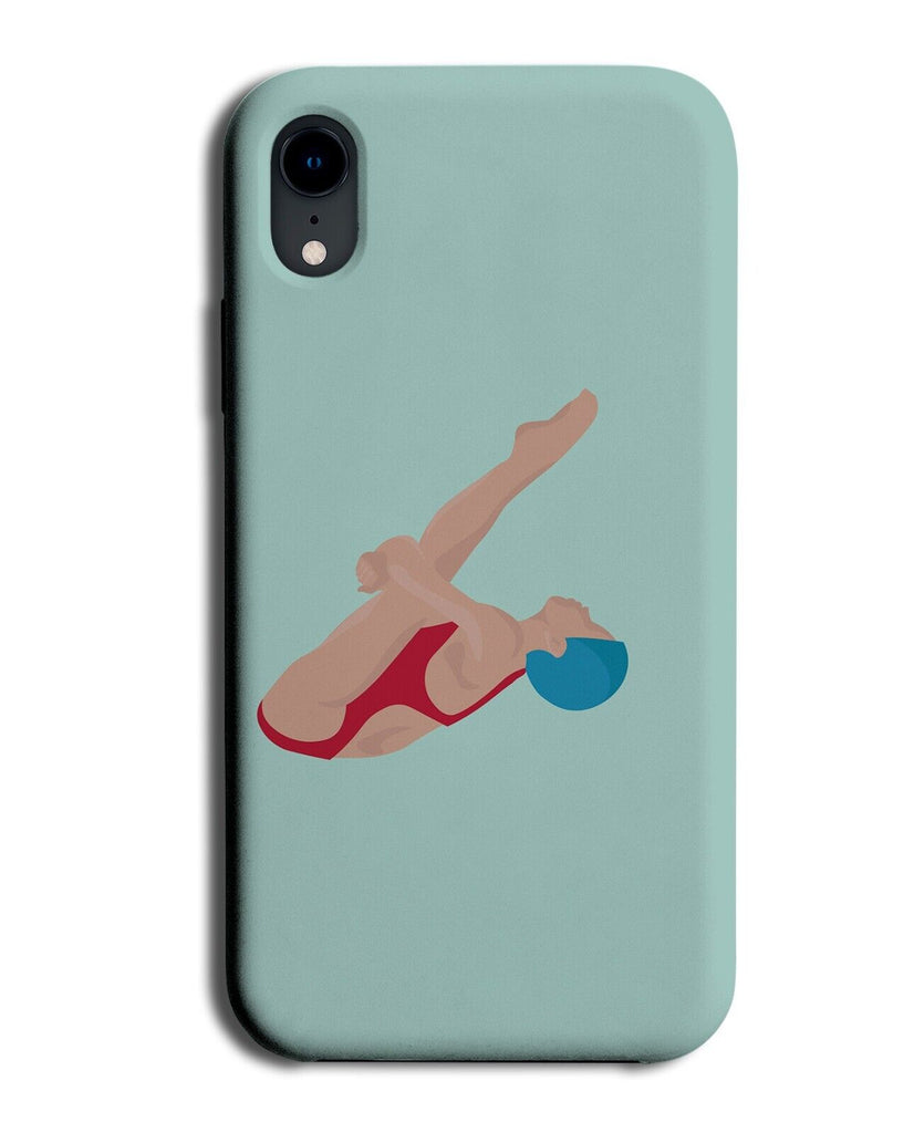 Womens High Diver Phone Case Cover Diver Diving Girl Girls Dive Swimming DA03