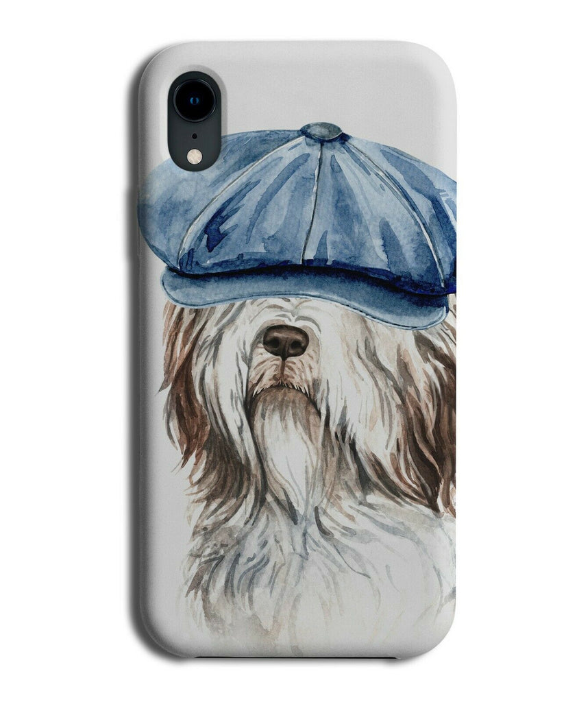Old English Sheepdog Phone Case Cover Dog Dogs Cockney Hat Funny Flat Cap K581