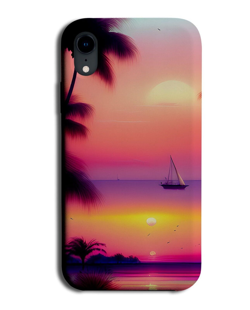 Ocean Sunset Phone Case Cover Sunsets Sunrise Sailing Boat Sail Boats Sea BB96