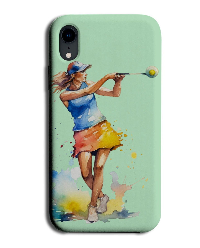 Girl Golfer Phone Case Cover Golf Golfing Girls Female Woman Gift Design DC35