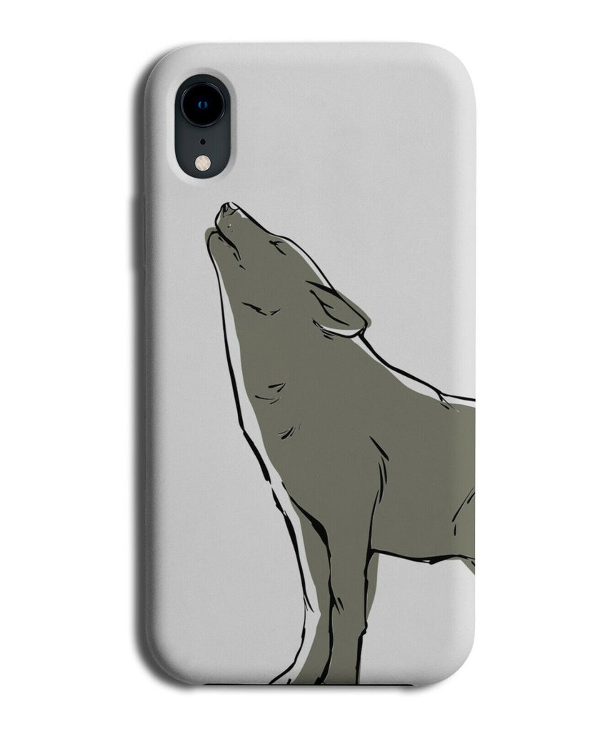 Watercolour Oil Painting Wolf Picture Phone Case Cover Photo Wolves Howling K453