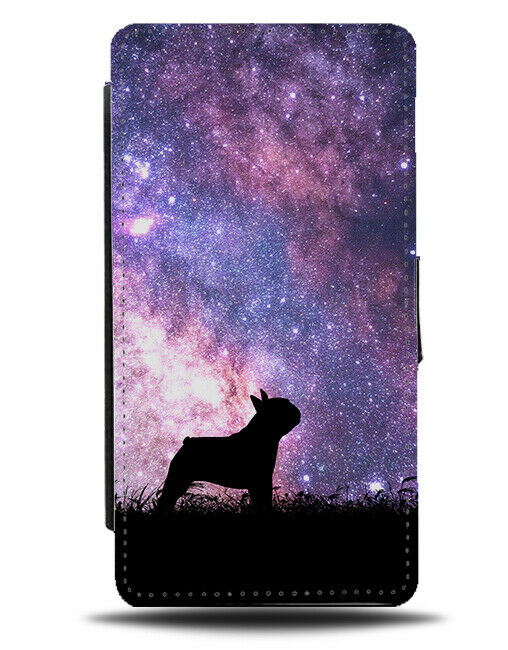 Pug Flip Cover Wallet Phone Case Pugs Dog Dogs Space Stars Night Sky i190