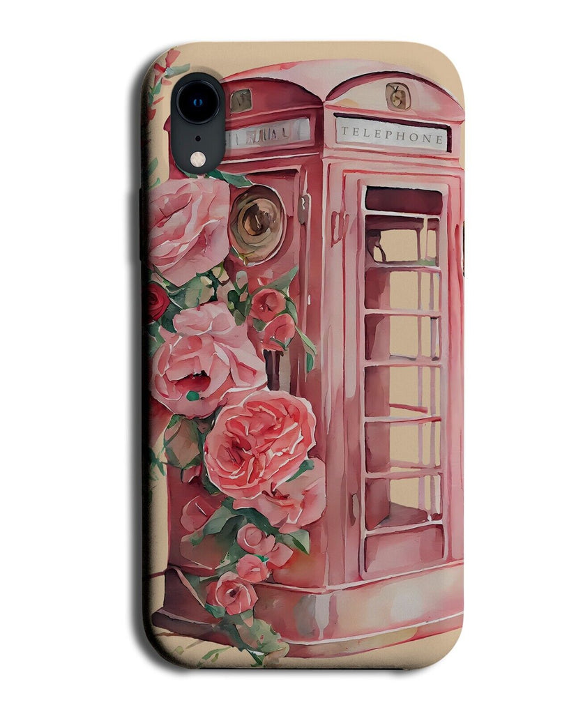 Pink Telephone Box Phone Case Cover Vintage London Retro Classic Girls Girl CZ31