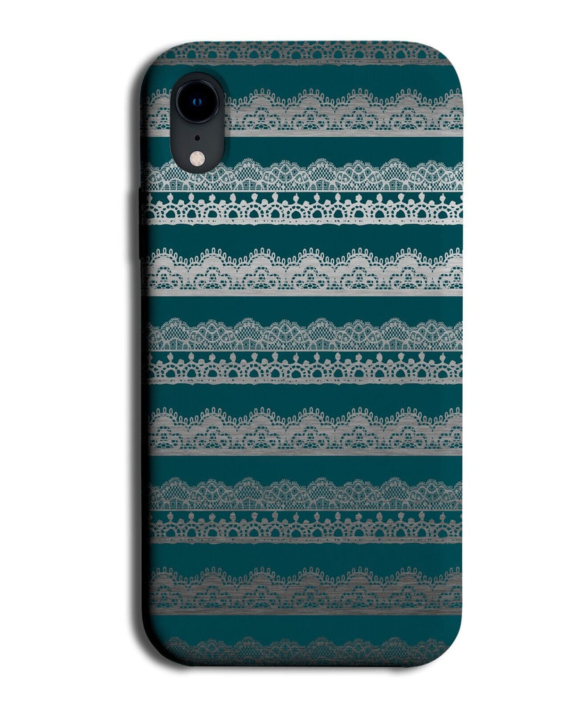 Silver and Teal Green Tribal Indian Design Phone Case Cover Pattern Mandala CN92