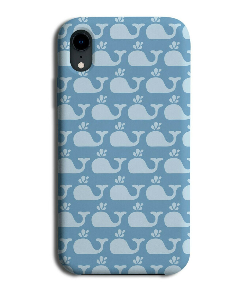 Dark Blue and Baby Blue Sperm Whale Phone Case Cover Whales Animal Ocean F209