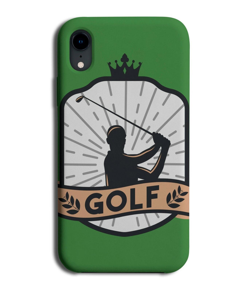 Golf Badge Emblem Phone Case Cover Shape Golfs Golfing Silhouette Mens Boys J470