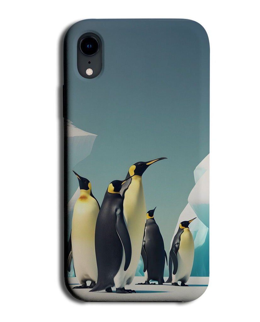 Emperor Penguin Family Phone Case Cover Penguins Flock Arctic Snow Emperors CI98